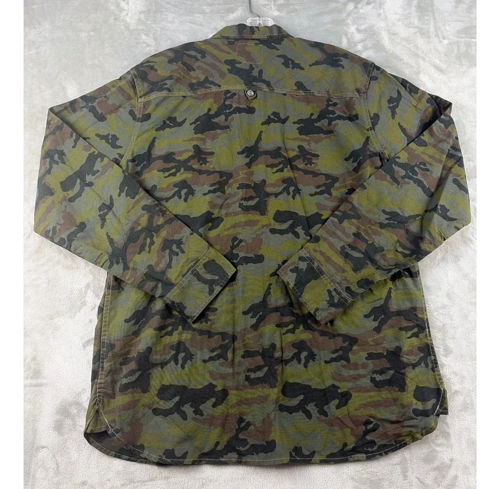 Levi's Button-Down Shirt Mens XL Camo Green Long Sleeve Cotton NEW